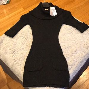 Philosophy Turtleneck Black Metallic SS Sweater